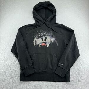 Disney X AE American Eagle Mickey Mouse Hoodie Adult M Gray Sweatshirt Forest